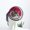 thumbnail image 1 of Pink Lips Soft Cat Dog Recovery Collar Adjustable Cat Cone Wound Healing Protective After Surgery for Cats, 1 of 7