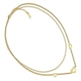 thumbnail image 5 of Gargantilla de Doble Cadena con Corazones Horoz de Acero Inoxidable Tono Dorado 45cm, 5 of 5