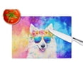 thumbnail image 2 of Samoyed Hippie Dawg Glass Cutting Board Large 12 in x 15 in, 2 of 5