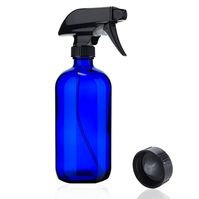 Botella pulverizadora de vidrio de 500 ml, adecuada para aceites esenciales, plantas, soluciones de limpieza y laca para el cabello, se puede rellenar2759