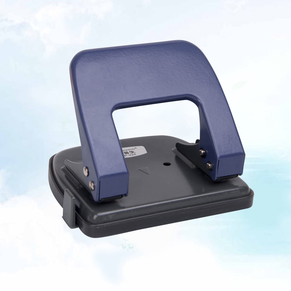 Masteelf 2pcs 2 Hole Punch Craft Paper Cutter Loose-Leaf Punches Scrapbooking Puncher DIY Tools Binding Supplies (Navy)