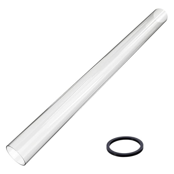 Patio Heater Glass Tube Replacement 49.5x4 inch - 4-Sided Heaters - Replacement Parts for GSH, BFC, HLDS01, WH-H90 - with Silicone Ring