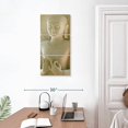 thumbnail image 3 of Elephant Stock Limestone Buddha Wall Art - Vertical Multi Panel Canvas - Living Room Wall Decor - Religion And Spirituality Multi Panel - White And Beige Decor - 15" x 32", 3 of 8