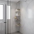 thumbnail image 1 of SONGMICS Estante De Esquina Estantería de Baño sin Perforar 4 Niveles Ajustable 80-323cm, 1 of 7