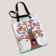 thumbnail image 2 of ABPHQTO Un árbol lleno de búhos Bolsa de lona Reutilizable Bolsas de compras Bolsas de compras Bolsa de asas 36x41 cm, 2 of 2