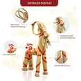 thumbnail image 4 of 16.1-Inch Yule Decor Straw-Woven Christmas Goat Yule Decoration Forome Birthday Party Interior Outdoor Holiday Tradition Decor Winter Solstice Decorations, 4 of 7