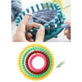 thumbnail image 3 of Knitting Looms Set DIY Weaving Creativity Pick Handts t Tool Knitting Machine for Sweater Hats Shawl Children Experienced Knitter - Round, 3 of 8
