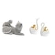 thumbnail image 1 of Escultura de gato y cisne, adorno de mesa, artesanía, figura decorativa, estatua de animal para dormitorio, sala de estar, oficina, regalo de inaugura, 1 of 8