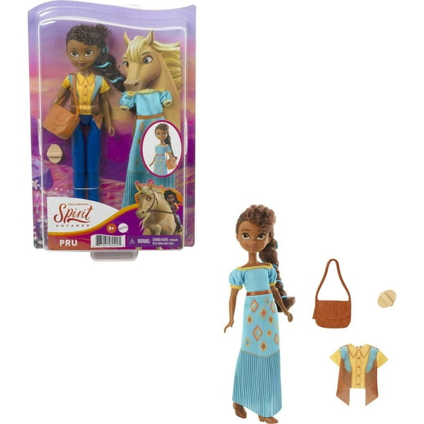 Muñeca Mattel Spirit Untamed Pru con 2 atuendos modernos de 18 cm
