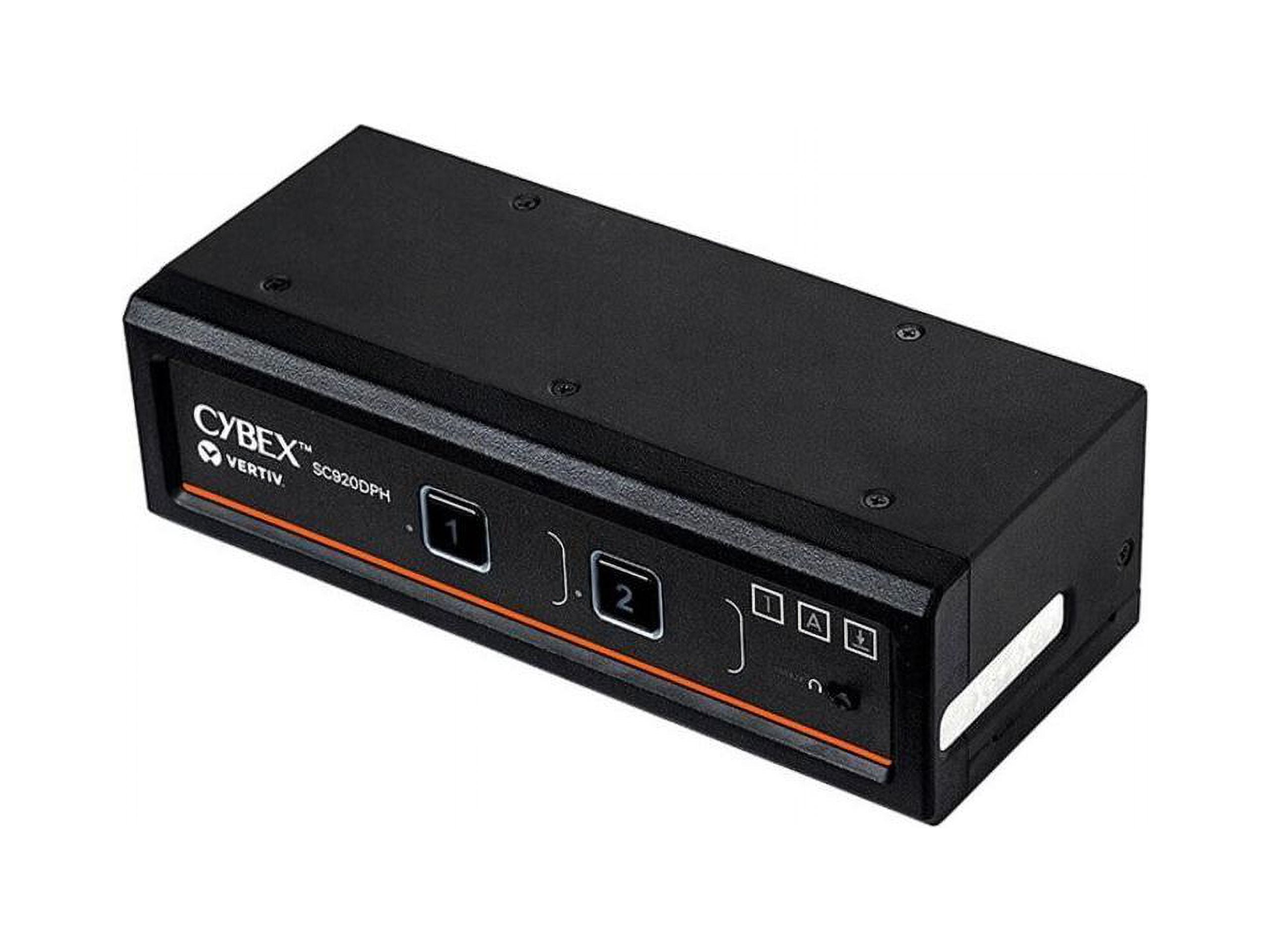 Vertiv Cybex SC900 Secure KVM | Dual Head | 2 Port Universal DisplayPort | NIAP version 4.0 Certified - Secure Desktop KVM Switches - SC920DPH-400