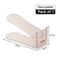 thumbnail image 5 of Shoe Slots Organizer, Adjustable Level Shoe Rack, Space-Saving Stackers for Pairs of Shoes (Clear, 3 Pack) B, 5 of 5