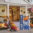 thumbnail image 3 of Sm:)e Maple Leaves Welcome Pumpkin Fall Garden Flag 12 x 18 Inch, Double-Sided Printing, Seasonal Farmhouse Yard Outdoor Decor, 3 of 8