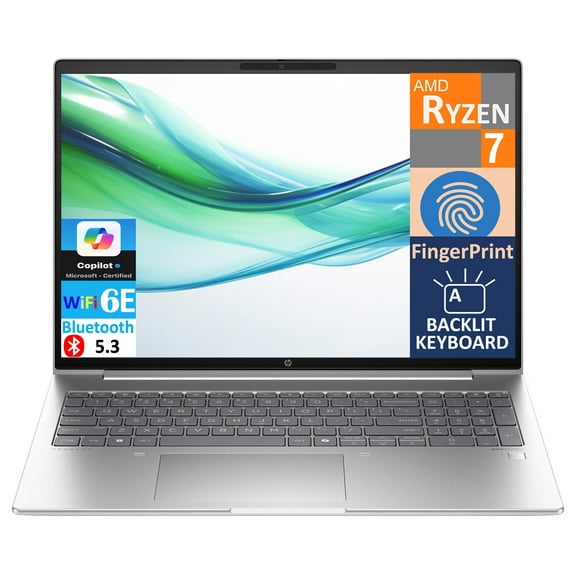 HP ProBook 465 G11 Business Laptop 16.0in WUXGA Display (AMD Ryzen 7 7735U, 16GB DDR5, 512GB SSD, AMD Radeon, Backlit KB, Fingerprint, WiFi 6E, Webcam, Bluetooth 5.3, Win 11 Pro)