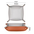 thumbnail image 5 of Leather Valet Tray For Men Jewelry Organizer, Desktop Storage,Key Wallets Cell Phones Catchall Tray, 5 of 5