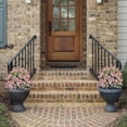 thumbnail image 5 of Clearance | Pink Artificial Flowers with Detachable Garden Stake, Morning Glory Bush Yard Stakes Plastic Floral for Courtyard Garden Patio Outdoor Decoration, 5 of 5