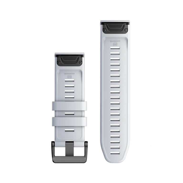 Garmin QuickFit® 22 Watch Bands, Carrera White Silicone - Walmart.com