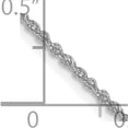 thumbnail image 5 of 14K White Gold Jbsp's 1.3mm Sparkle Singapore Chain (16 X 1.3) Made In Italy 1831-16, 5 of 5
