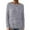 Grey, variant on EDFBUYKRS Women's Casual Long Sleeve Tunic Tops Crew Neck Color Block Blouses S