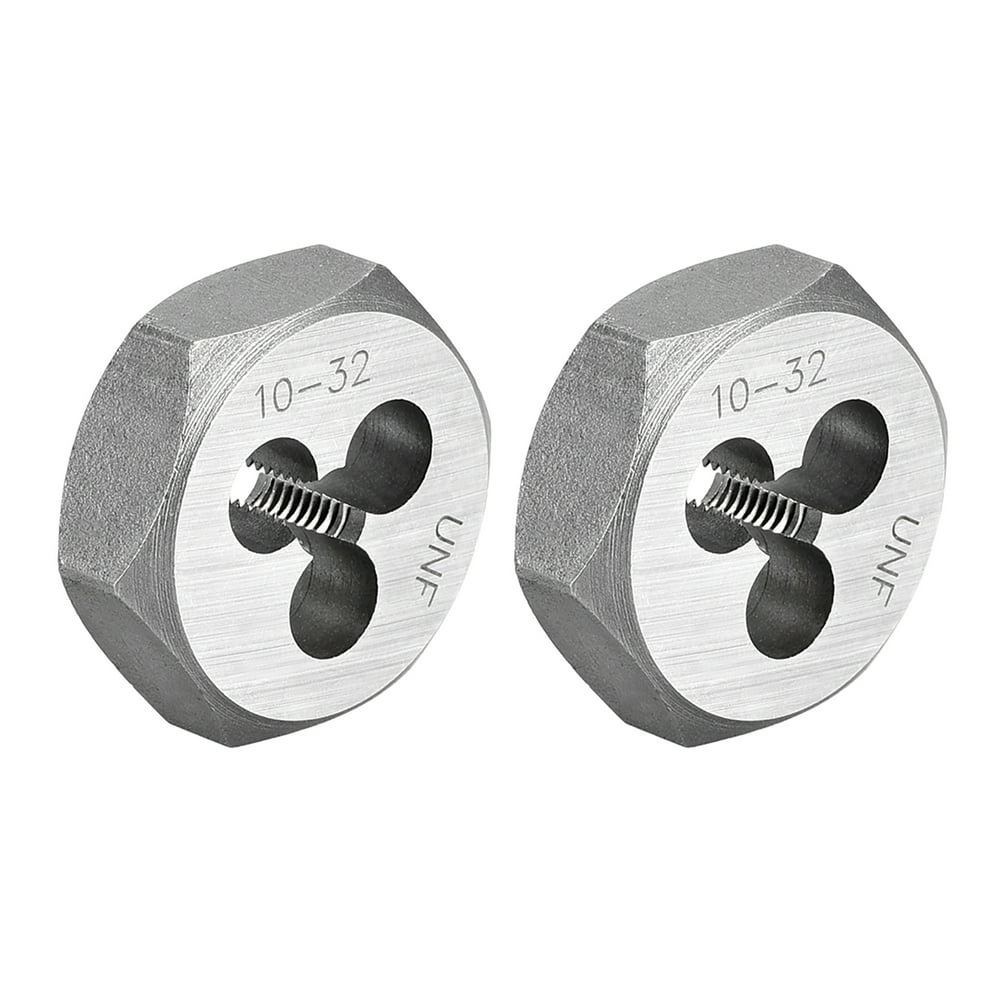 Uxcell 1032 UNF Carbon Steel 2A Accuracy Hex Rethreading Dies 2 Pack