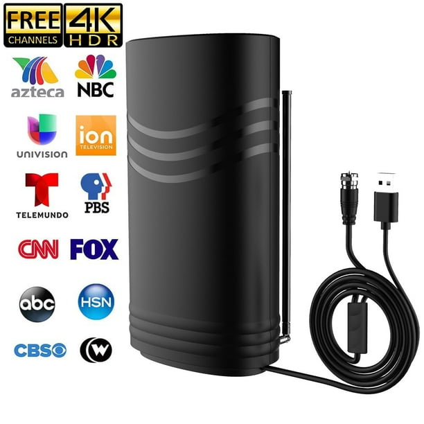 2021 Tv Antenna 60 80 Miles Long Range With Built In Amplifier 16 5ft Long Coax Cable Digital Hdtv Antenna Support All Television For Free Local Channels 4k Hd 1080p Vhf Uhf Walmart Com Walmart Com