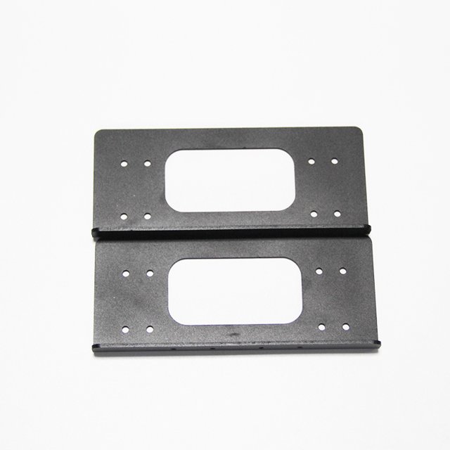 Aluminum 3.5 HDD Hard Disk bracket DIY Hard Disk Box Hard Disk Expansion Rack Chassis Accessories 2F black