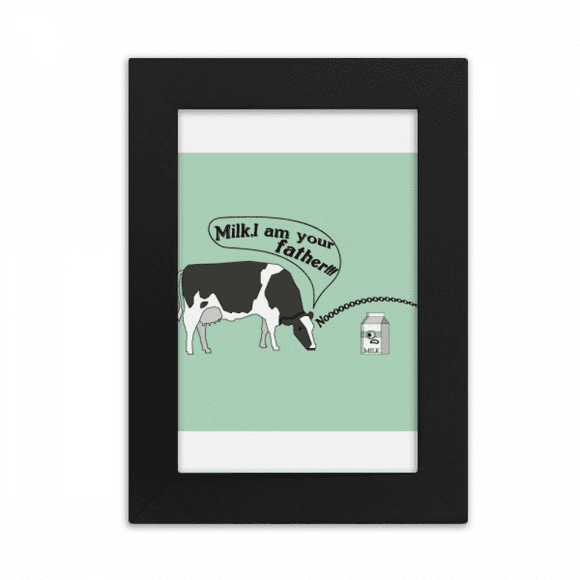 Origin Cow Milk Art Deco Fashion Desktop Photo Frame Picture Display Art Painting Exhibit