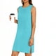 thumbnail image 3 of Vestido Casual Tops para las Mujeres Impresión Casual Cómodo sin Mangas Cuello Redondo Vestido sin Mangas Sólido para las Mujeres, 3 of 8