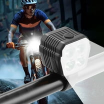 CxhicLuv Four-Bead Bike Headlight 1.9×1.7×1.3 Inch 300 Lumens, 3 Modes, Waterproof – Cycling USB Headlamp, Ideal for Night Riding, Mountain Biking, Suitable for Bike Enthusiasts, Black