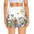 thumbnail image 2 of Lsque Herbs and Wildflowers Printed Women's Running Shorts with Liner Pockets,Elastic Quick Dry Workout Athletic Gym Yoga Shorts,Womens High Waist Shorts-X-Large, 2 of 9