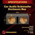 thumbnail image 3 of QPower QBASS Dual 10 Inch Car Audio Subwoofer Enclosure, Charcoal (2 Pack), 3 of 7