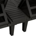 thumbnail image 5 of vidaXL Double Sun Lounger Black 61"x54.3"x32.7" Polypropylene, 5 of 11