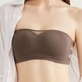 thumbnail image 6 of Byworldtasic Strapless Bras for Women No-Slip Bandeau Push Up Wireless Comfy Seamless No Underwire Padded Jelly Tube Top Bra, 6 of 10