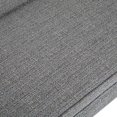 thumbnail image 4 of SIMPLIHOME Parris Upholstered 50 inch Wide Bench, Stylish Low Back and Swooped Arms, with Extra Suport, Simple Assembly, Just Attach Legs Contemporary inPebble Grey, 4 of 5