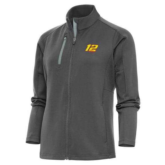 Women's Antigua  Pewter Ryan Blaney Generation Full-Zip Jacket