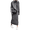 Gray, variant on Women's Blue Turtleneck 2 Piece Outfits Ribbed Knit Sweater Midi Pencil Skirt Set