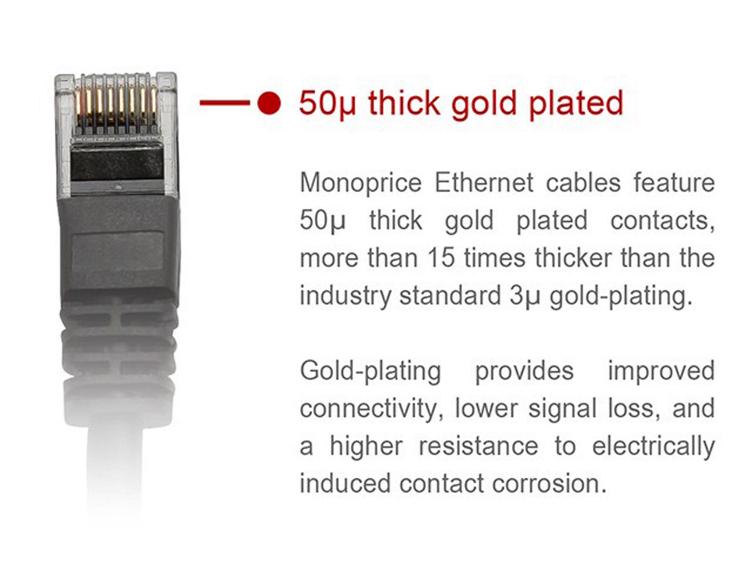 Monoprice 50' 24AWG Cat6 UTP Ethernet Network Cable White 102217