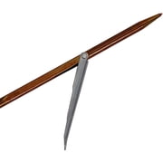 SPEARFISHING WORLD Hawaiian Sling Spear Shaft with Slide Ring and Heavy Duty Flopper / Barb for use with Reel and Line for Spearfishing Larger and Pelagic Fish