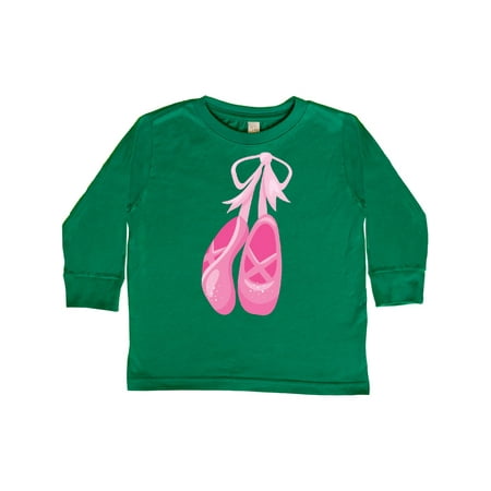 

Inktastic Ballet Shoes Ballet Slippers Ballet Dance - Pink Gift Toddler Toddler Girl Long Sleeve T-Shirt