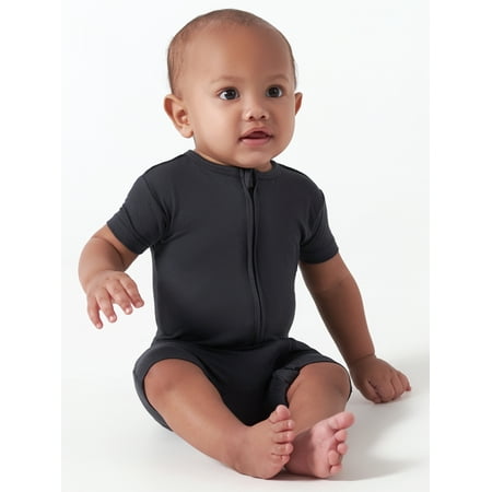 

Gerber Baby Boy or Girl Unisex Buttery Soft Short Sleeve Romper (0/3 Months - 4T)