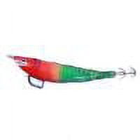 Señuelos luminosos de pesca de camarones de madera, cebo Artificial de 12cm y 14,3g (rojo y verde)