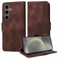 thumbnail image 1 of Funda GANGXUN para Samsung Galaxy S24 con diseño acolchado elegante, cuero PU, protección total y ajuste preciso, 1 of 5