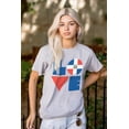 thumbnail image 3 of Domical Republic Flag DR Pride Love Plus Size Crewneck Graphic Tee Shirt Brisco Brands 4X, 3 of 5