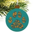 thumbnail image 4 of Pets Paw Print with Dog Cat Animal Details Wood Christmas Tree Holiday Ornament, 4 of 6