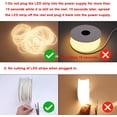 thumbnail image 5 of AC 110V COB LED Strip Lights Outdoor Waterproof 65.6ft 3000K Warm White   200W CRI 90+ IP65 Flexible Cuttable for Bedroom Garden Commercial House, 5 of 7