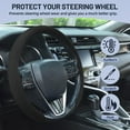 thumbnail image 6 of Suede Steering Wheel Cover, Universal 15 Inch Car Steering Wheel Cover, Non-Slip Design, Breathable, Car Interior Accessories Pink, 6 of 8