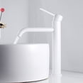thumbnail image 4 of JUNWELL Basin Taps Bathroom Mixer Tap Monobloc Single Lever Tap Tall Counter Faucet, 4 of 11
