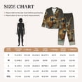 thumbnail image 4 of Fotbe Surreal Weightlifting Snail Conjunto de Pijama de Manga Larga para Mujer con Estampado, Ropa de Dormir de 2 Piezas, Conjunto de Casa Suave y Cómodo con Bolsillos-XX-Large, 4 of 7