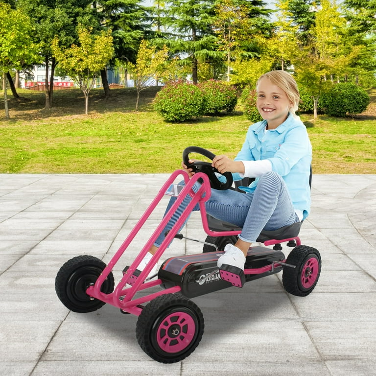 ペダルカーHauc Lightning Pedal Go-Kart ドイツ車？ Amazon.com: hauck Kids Pedal Go Kart, 4 Wheel Bike Cart, Ages 4-8