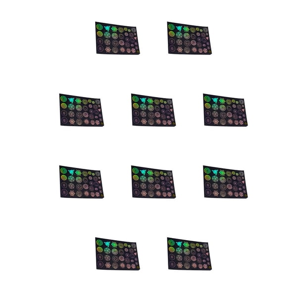 Pegatinas transparentes Kearding Calcomanías para diario 10piezas