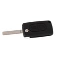 thumbnail image 4 of 2 Button Flip Remote Key Case Black Easy to Carry Replacement for Peugeot 107 207 307 307cc 308 SW 407 607 Unslotted Blade CE0536VA2, 4 of 5